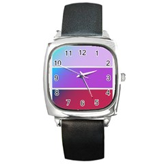 Pattern-banner-set-dot-abstract Square Metal Watch by Semog4