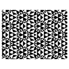 Geometric-tile-background Two Sides Premium Plush Fleece Blanket (extra Small) by Semog4