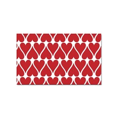 Hearts-pattern-seamless-red-love Sticker (rectangular) by Semog4