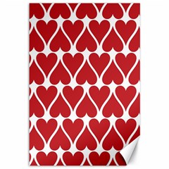 Hearts-pattern-seamless-red-love Canvas 12  X 18  by Semog4