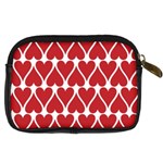 Hearts-pattern-seamless-red-love Digital Camera Leather Case Back