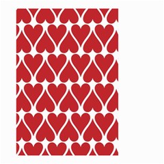 Hearts-pattern-seamless-red-love Small Garden Flag (two Sides) by Semog4