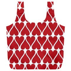 Hearts-pattern-seamless-red-love Full Print Recycle Bag (xxl) by Semog4