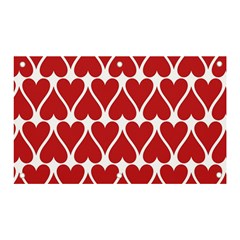 Hearts-pattern-seamless-red-love Banner And Sign 5  X 3  by Semog4