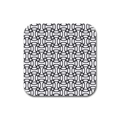 Ellipse-pattern-ellipse-dot-pattern Rubber Square Coaster (4 Pack) by Semog4