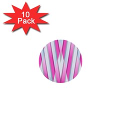 Geometric-3d-design-pattern-pink 1  Mini Buttons (10 pack) 