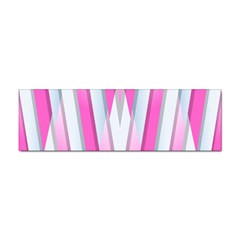 Geometric-3d-design-pattern-pink Sticker (Bumper)