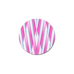 Geometric-3d-design-pattern-pink Golf Ball Marker (4 pack)