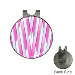 Geometric-3d-design-pattern-pink Hat Clips with Golf Markers