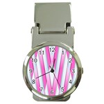 Geometric-3d-design-pattern-pink Money Clip Watches Front