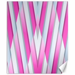 Geometric-3d-design-pattern-pink Canvas 8  X 10  by Semog4