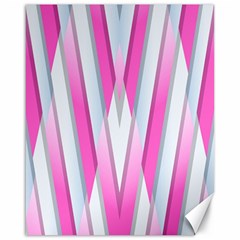 Geometric-3d-design-pattern-pink Canvas 16  x 20 