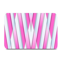 Geometric-3d-design-pattern-pink Plate Mats