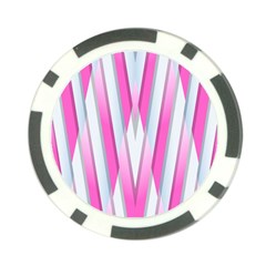 Geometric-3d-design-pattern-pink Poker Chip Card Guard (10 pack)