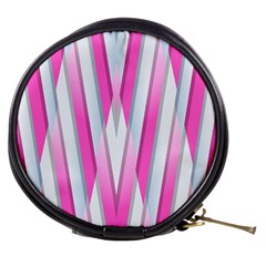 Geometric-3d-design-pattern-pink Mini Makeup Bag