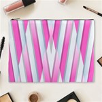 Geometric-3d-design-pattern-pink Cosmetic Bag (XL) Front