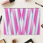 Geometric-3d-design-pattern-pink Cosmetic Bag (XL) Back