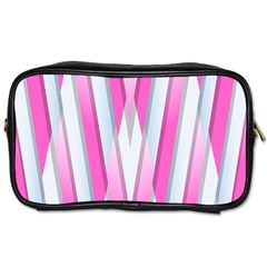 Geometric-3d-design-pattern-pink Toiletries Bag (Two Sides)