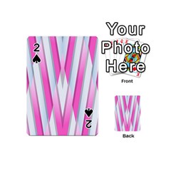 Geometric-3d-design-pattern-pink Playing Cards 54 Designs (Mini)