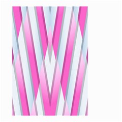 Geometric-3d-design-pattern-pink Small Garden Flag (two Sides) by Semog4