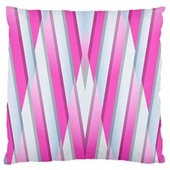 Geometric-3d-design-pattern-pink Large Cushion Case (One Side)