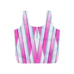 Geometric-3d-design-pattern-pink Full Print Recycle Bag (S) Front