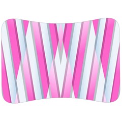 Geometric-3d-design-pattern-pink Velour Seat Head Rest Cushion