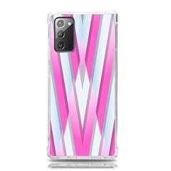 Geometric-3d-design-pattern-pink Samsung Galaxy Note 20 TPU UV Case