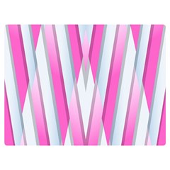 Geometric-3d-design-pattern-pink Premium Plush Fleece Blanket (extra Small)