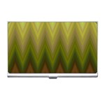 Zig zag chevron classic pattern Business Card Holder Front