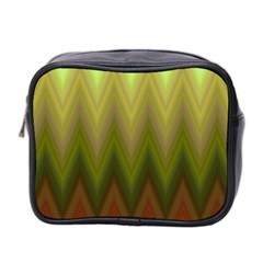 Zig Zag Chevron Classic Pattern Mini Toiletries Bag (two Sides) by Semog4