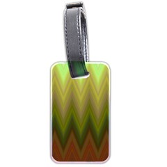 Zig Zag Chevron Classic Pattern Luggage Tag (two Sides) by Semog4