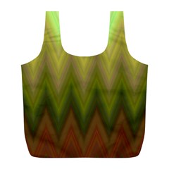 Zig Zag Chevron Classic Pattern Full Print Recycle Bag (l) by Semog4