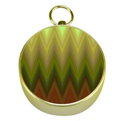 Zig Zag Chevron Classic Pattern Gold Compasses by Semog4