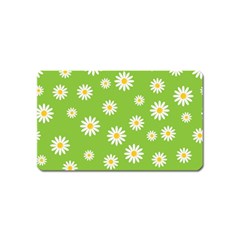 Daisy-flowers-floral-wallpaper Magnet (name Card) by Semog4