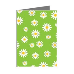 Daisy-flowers-floral-wallpaper Mini Greeting Card by Semog4