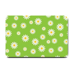 Daisy-flowers-floral-wallpaper Small Doormat by Semog4