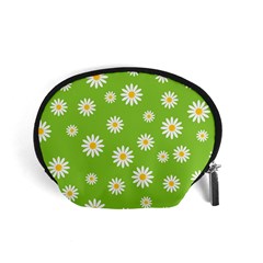 Daisy-flowers-floral-wallpaper Accessory Pouch (small) by Semog4