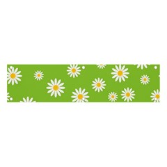 Daisy-flowers-floral-wallpaper Banner And Sign 4  X 1  by Semog4