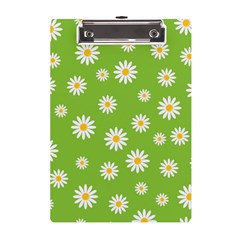 Daisy-flowers-floral-wallpaper A5 Acrylic Clipboard by Semog4