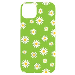 Daisy-flowers-floral-wallpaper Iphone 14 Plus Black Uv Print Case by Semog4