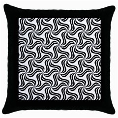 Soft-pattern-repeat-monochrome Throw Pillow Case (black) by Semog4