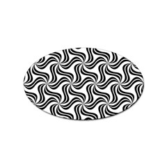 Soft-pattern-repeat-monochrome Sticker Oval (10 Pack) by Semog4