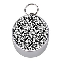 Soft-pattern-repeat-monochrome Mini Silver Compasses by Semog4