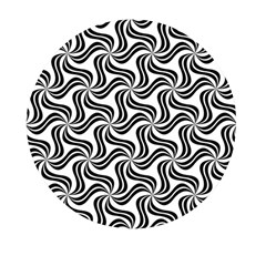 Soft-pattern-repeat-monochrome Mini Round Pill Box (pack Of 3) by Semog4