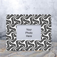 Soft-pattern-repeat-monochrome White Tabletop Photo Frame 4 x6  by Semog4