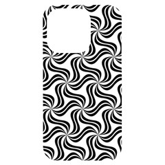 Soft-pattern-repeat-monochrome Iphone 14 Pro Black Uv Print Case by Semog4