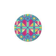 Checkerboard-squares-abstract--- Golf Ball Marker (4 Pack) by Semog4