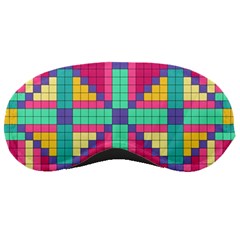 Checkerboard-squares-abstract--- Sleeping Mask by Semog4