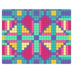 Checkerboard-squares-abstract--- Premium Plush Fleece Blanket (medium)